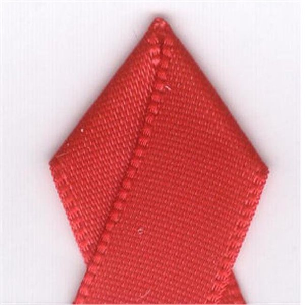 Papilion Papilion R074300120252100Y .5 in. Single-Face Satin Ribbon 100 Yards - Hot Red R074300120252100Y